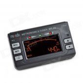 Musedo MT-40 2.75" LCD 3-in-1 Multifunctional Metronome Tone Generator Tuner - Black (2 x AAA)