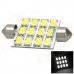 Festoon 42mm 6W 540lm 12-SMD 5630 LED White Light Car Reading Lamp / License Plate Light - (12V) Festoon 42mm 6W 540lm 12-SMD 5630 LED White Light Car Reading Lamp / License Plate Light - (12V)