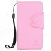 Stylish Protective PU Leather Case w/ Strap for Ipod Touch 5 - Pink Stylish Protective PU Leather Case w/ Strap for Ipod Touch 5 - Pink