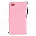 Stylish Protective PU Leather Case w/ Strap for Ipod Touch 5 - Pink Stylish Protective PU Leather Case w/ Strap for Ipod Touch 5 - Pink