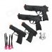 85-01 Plastic BB Guns Toy + Soft Bullets + Target Board Set for Kids / Children - Black 85-01 Plastic BB Guns Toy + Soft Bullets + Target Board Set for Kids / Children - Black