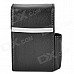 High Quality PU Leather Cigarette Case w/ Lighter Pocket - Black High Quality PU Leather Cigarette Case w/ Lighter Pocket - Black