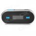 0.8" LCD 3.5mm Plug Car FM Transmiter - Black + Silver + Blue 0.8" LCD 3.5mm Plug Car FM Transmiter - Black + Silver + Blue