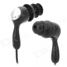 FS-001 Water Resistant Mega Bass In-Ear Earphones - Black + Silver (3.5mm Plug / 89cm-Cable) FS-001 Water Resistant Mega Bass In-Ear Earphones - Black + Silver (3.5mm Plug / 89cm-Cable)