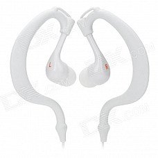 FS-003 Water Resistant Earhook Mega Bass In-Ear Earphones - White (3.5mm Plug / 88cm-Cable) FS-003 Water Resistant Earhook Mega Bass In-Ear Earphones - White (3.5mm Plug / 88cm-Cable)