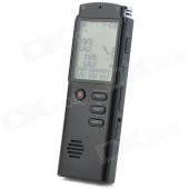 1.6" Screen Digital Voice Recorder MP3 Player - Black (8 GB)