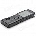 1.6" Screen Digital Voice Recorder MP3 Player - Black (8 GB) 1.6" Screen Digital Voice Recorder MP3 Player - Black (8 GB)