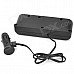 Dual-USB 1-to-4 Car Cigarette Lighter Power Socket - Black Dual-USB 1-to-4 Car Cigarette Lighter Power Socket - Black
