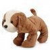 Cute Dog Style Short Plush + PP Cotton Stuffed Toy Doll - Brown