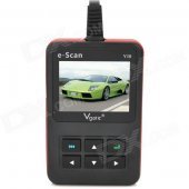 Vgate E-scan V10 2.8" LCD Screen OBDII Car Scan Tool for Gasoline Motor Car - Black + Red