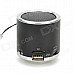 Z-12 Portable Mini Music Speaker w/ FM / TF Slot - Black + Silver Z-12 Portable Mini Music Speaker w/ FM / TF Slot - Black + Silver