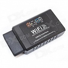 EML327 OBD Wi-Fi Auto Car Diagnostic Tool for Iphone - Black EML327 OBD Wi-Fi Auto Car Diagnostic Tool for Iphone - Black