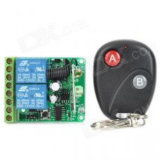 12V 2-CH Multi-function Learning Type Remote Switch (30~250V / 10A)