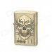 KANTAI Evil Skull Pattern Copper Zinc Alloy Kerosene Oil Lighter - Bronze