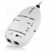 Handy Guitar Effector Plastic Recording Audio Card w/ USB Link Cable - White Handy Guitar Effector Plastic Recording Audio Card w/ USB Link Cable - White