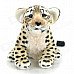9530 Cute Cartoon Leopard Cat Style Stuffed Short Plush Doll Toy - Dark Brown + Black + Cream 9530 Cute Cartoon Leopard Cat Style Stuffed Short Plush Doll Toy - Dark Brown + Black + Cream