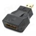 1080p V1.4 Micro HDMI Male to Mini HDMI Female Adapter - Black + Golden 1080p V1.4 Micro HDMI Male to Mini HDMI Female Adapter - Black + Golden
