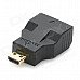 1080p V1.4 Micro HDMI Male to Mini HDMI Female Adapter - Black + Golden 1080p V1.4 Micro HDMI Male to Mini HDMI Female Adapter - Black + Golden