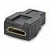 1080p V1.4 Micro HDMI Male to Mini HDMI Female Adapter - Black + Golden 1080p V1.4 Micro HDMI Male to Mini HDMI Female Adapter - Black + Golden