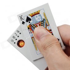 HONG XUAN Poker Style USB Rechargeable Lighter w/ Banknote Identifying Lamp - Multicolored (5V) HONG XUAN Poker Style USB Rechargeable Lighter w/ Banknote Identifying Lamp - Multicolored (5V)