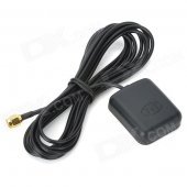 1575.42MHz SMA Male RG174 Cable Car External GPS Navigator Antenna - Black (300cm-Cable)