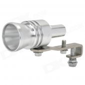 Turbo Sound Exhaust Muffler Pipe Whistle / Blow-off BOV Simulator Whistler - Silver (Size-L)