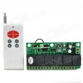 TDL-T6A 12V 6-Channel Wireless Remote Control Switch - Green + Black + White