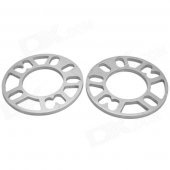 8mm Zinc Alloy Wheel Hub Gasket - Silver (2 PCS)
