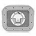 Car Fuel Tank Cap Decorative PVC Stickers - Silver + Black(Pair)