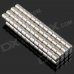 4 x 4mm NdFeB Neodymium Magnet Circular Cylinder DIY Puzzle Set - Silver (100 PCS)