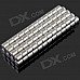 4 x 4mm NdFeB Neodymium Magnet Circular Cylinder DIY Puzzle Set - Silver (100 PCS)