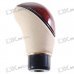 Stylish Peach Wood + Leather Car Shift Stick Knob