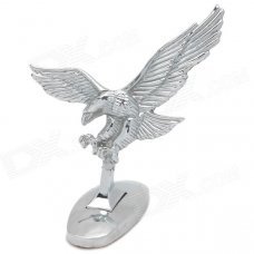 DIY 3D Eagle Stand Badge Sticker Car Front Hood Emblem - Silver DIY 3D Eagle Stand Badge Sticker Car Front Hood Emblem - Silver