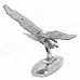 DIY 3D Eagle Stand Badge Sticker Car Front Hood Emblem - Silver DIY 3D Eagle Stand Badge Sticker Car Front Hood Emblem - Silver