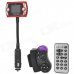 Bluetooth v2.0 Car MP3 Player w/ SD + Hands-free Speakerphone - Black + Red