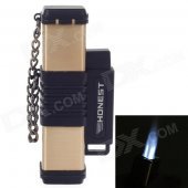 HONEST Fashion Windproof Butane Lighter- Gold + Black