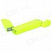 Novelty Cutlery Knife Style Yellow Flame Zinc Alloy Kerosene Oil Lighter - Fluorescent Green