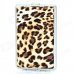 Sexy Leopard Pattern PU Leather + Stainless Steel Cigarette Case - Black + Brown + Silver