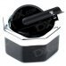 Stylish Practical Semi-automatic Stainless Steel Ashtray - Black + Silver Stylish Practical Semi-automatic Stainless Steel Ashtray - Black + Silver