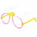 MXZ-004 Cute Stylish Glow-in-the-dark DIY Glow Stick Glasses Frame - Yellow + Red MXZ-004 Cute Stylish Glow-in-the-dark DIY Glow Stick Glasses Frame - Yellow + Red