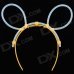 MXZ-003 Cute Stylish Glow-in-the-dark DIY Plastic Hair Band w/ Glow Stick - Yellow + Transparent MXZ-003 Cute Stylish Glow-in-the-dark DIY Plastic Hair Band w/ Glow Stick - Yellow + Transparent