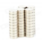 3 x 1mm NdFeB Neodymium Magnet Circular Cylinder DIY Puzzle Set - Silver (50 PCS)