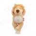 Cute Corrupt Sleep Lion Style PP Cotton Doll Toy w/ Suction Cup - Brown + Beige