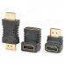 HDMI Male to Female + HDMI Male to Male + HDMI Female to Female Adapters - Black + Golden (3 PCS) HDMI Male to Female + HDMI Male to Male + HDMI Female to Female Adapters - Black + Golden (3 PCS)