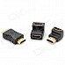 HDMI Male to Female + HDMI Male to Male + HDMI Female to Female Adapters - Black + Golden (3 PCS) HDMI Male to Female + HDMI Male to Male + HDMI Female to Female Adapters - Black + Golden (3 PCS)
