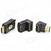 HDMI Male to Female + HDMI Male to Male + HDMI Female to Female Adapters - Black + Golden (3 PCS) HDMI Male to Female + HDMI Male to Male + HDMI Female to Female Adapters - Black + Golden (3 PCS)