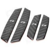 Carbon Fiber Bumper / Anti-Collision Strips Stickers for Volkswagen CC - Black (4 PCS)
