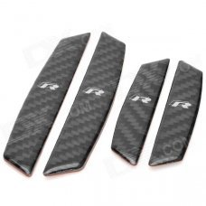 Carbon Fiber Bumper / Anti-Collision Strips Stickers for Volkswagen CC - Black (4 PCS) Carbon Fiber Bumper / Anti-Collision Strips Stickers for Volkswagen CC - Black (4 PCS)