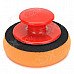 Round Waxing Sponge w/ Handle for Cars - Orange + Red