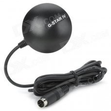 GlobatSat BR-355S4 SiRF Star IV GPS Receiver w/ PS2 Interface - Black